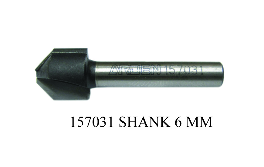 AR 45 DEG BEVEL AND FLUSH TRIM 157031 SHANK 1/4 In