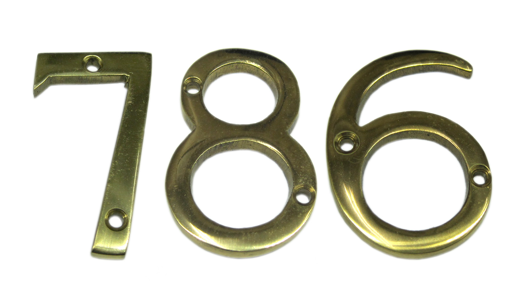 BRASS NUMBERS 2 INCH 0 to 9