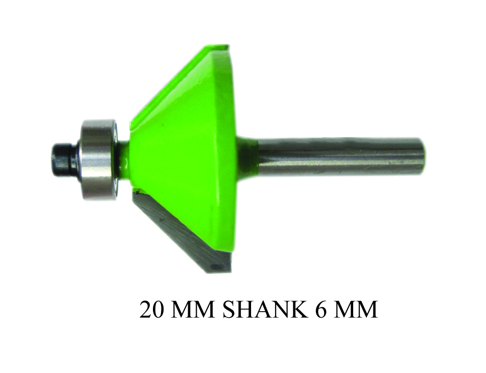 ALPHA CUT CHAMFER BIT 20MM SHNK 6MM IJ03