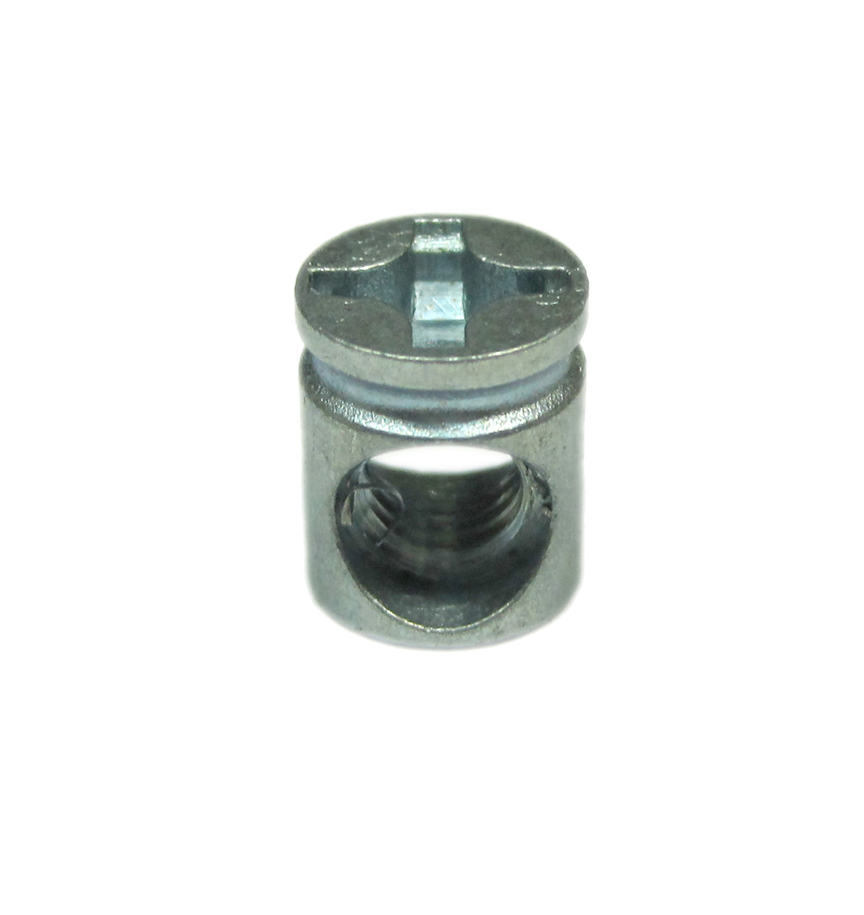 BARREL NUT CROSS HEAD 6 X 10 X 12MM ZINC