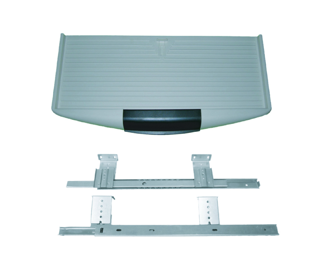 KEYBOARD TRAY WITH ZINC SLIDE NJ1068 L.GREY