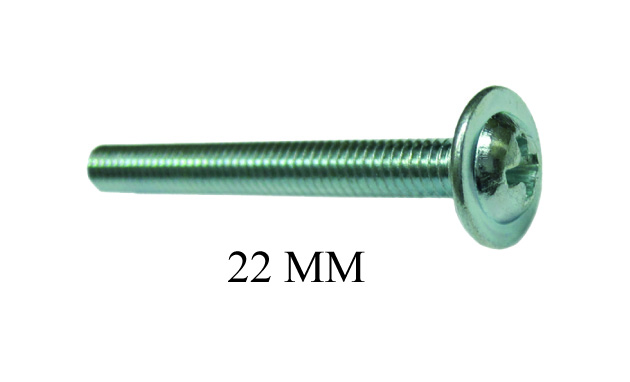 KNOB SCREW ZINC 22MM