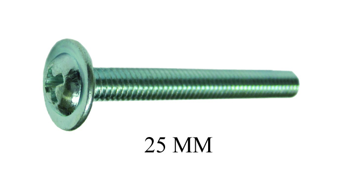 KNOB SCREW ZINC 25MM