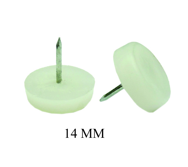 PVC CHAIR NAIL 14MM WHITE