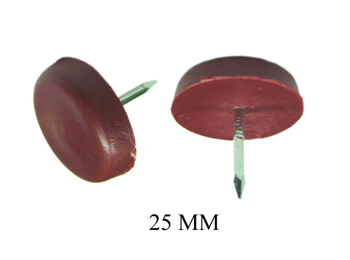 PVC CHAIR NAIL 25MM BROWN