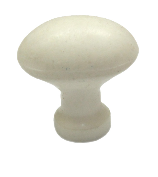 PVC OVAL KNOB 504 WHITE