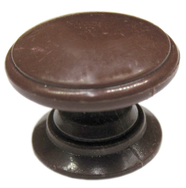 PVC ROUND FLAT KNOB 304 BROWN