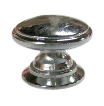 PVC ROUND FLAT KNOB 304 CHROME