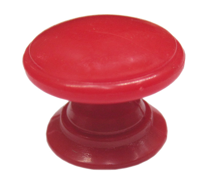 PVC ROUND FLAT KNOB 304 RED