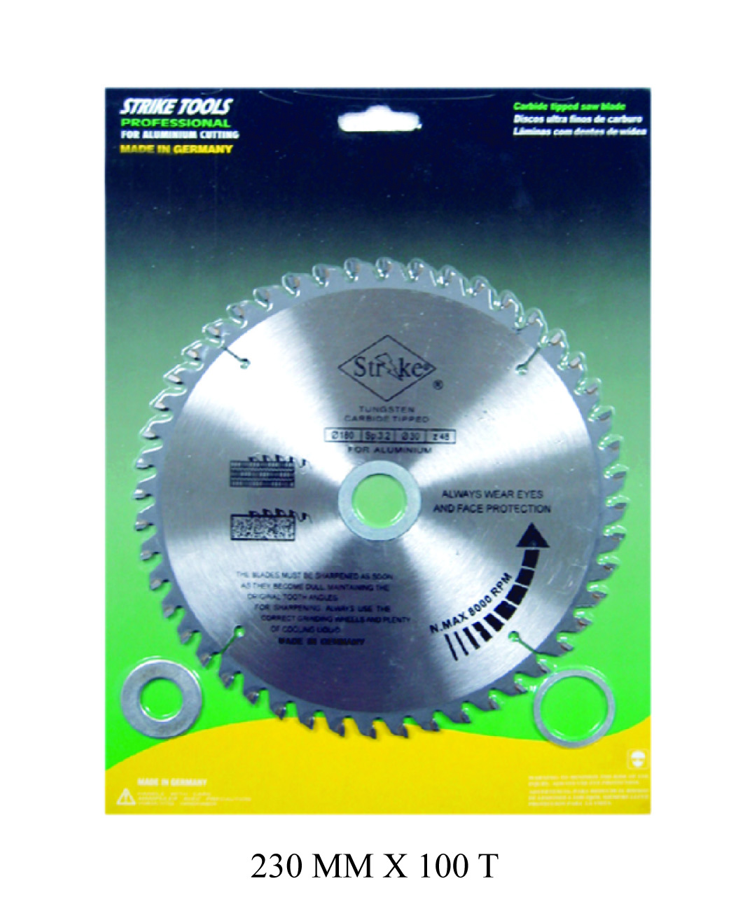 STRIKE ALUMINIUM SAW 230MM X 100T