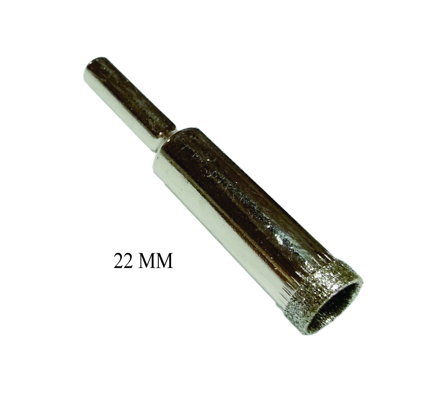 STRIKE GLASS HOLESAW 22MM