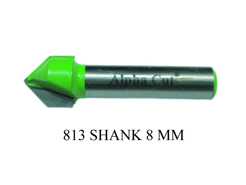 ALPHA CUT V GROOVE BIT 60 DEG 10MM SH-8MM 813 IJ03