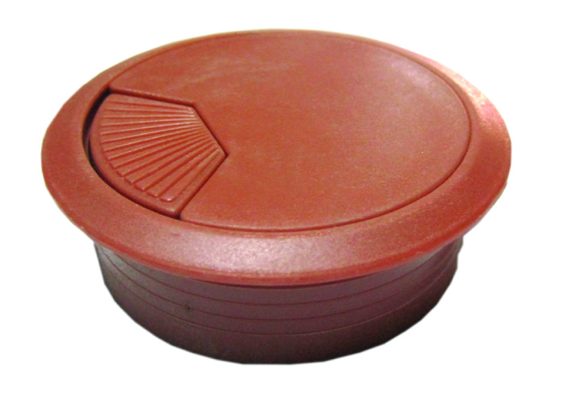 PVC WIRE CAP 60MM SPR 8004 CHERRY