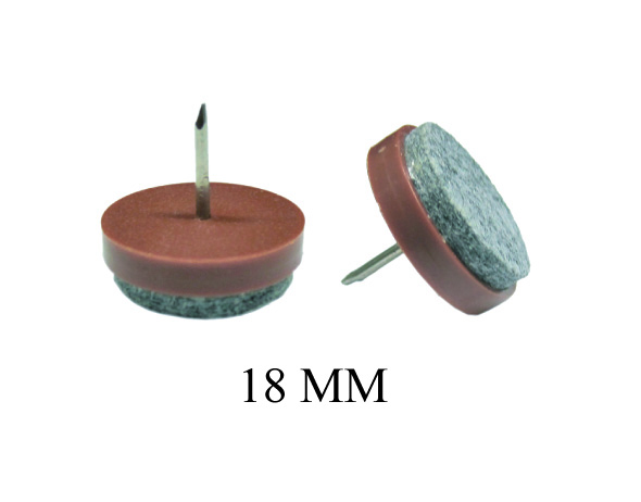 PS NAIL WITH FELT 18MM K68 BROWN IQ01