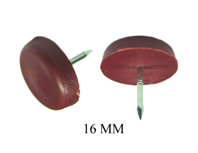 PVC CHAIR NAIL 16MM BROWN