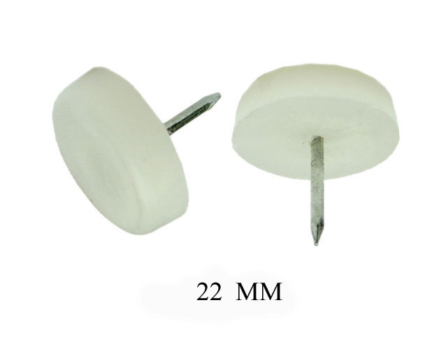 PVC CHAIR NAIL 22MM WHITE