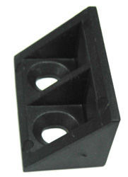 PVC CORNER JOINT BLACK IJ01