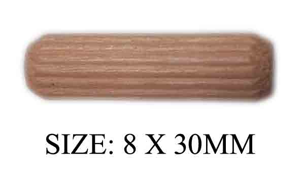 WOODEN DOWEL SPR 08 X 30MM IJ01