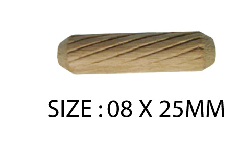 WOODEN DOWEL SPR 08 X 25MM IH01