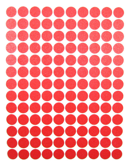 SCREW CAP STICKER RED [126PCS/CARD] IQ01