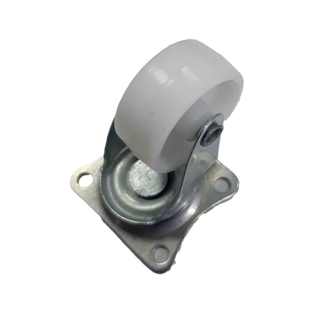 WHITE CASTER WHEEL SWV TYPE WITH PLATE WOB 30MM