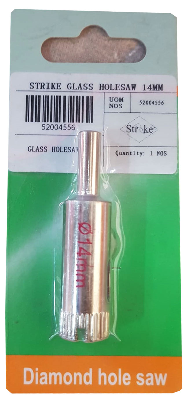 STRIKE GLASS HOLESAW 14MM