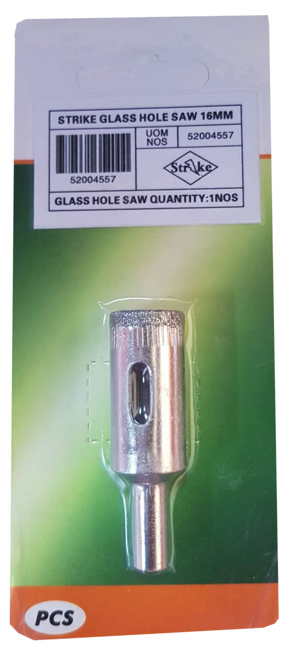 STRIKE GLASS HOLESAW 16MM