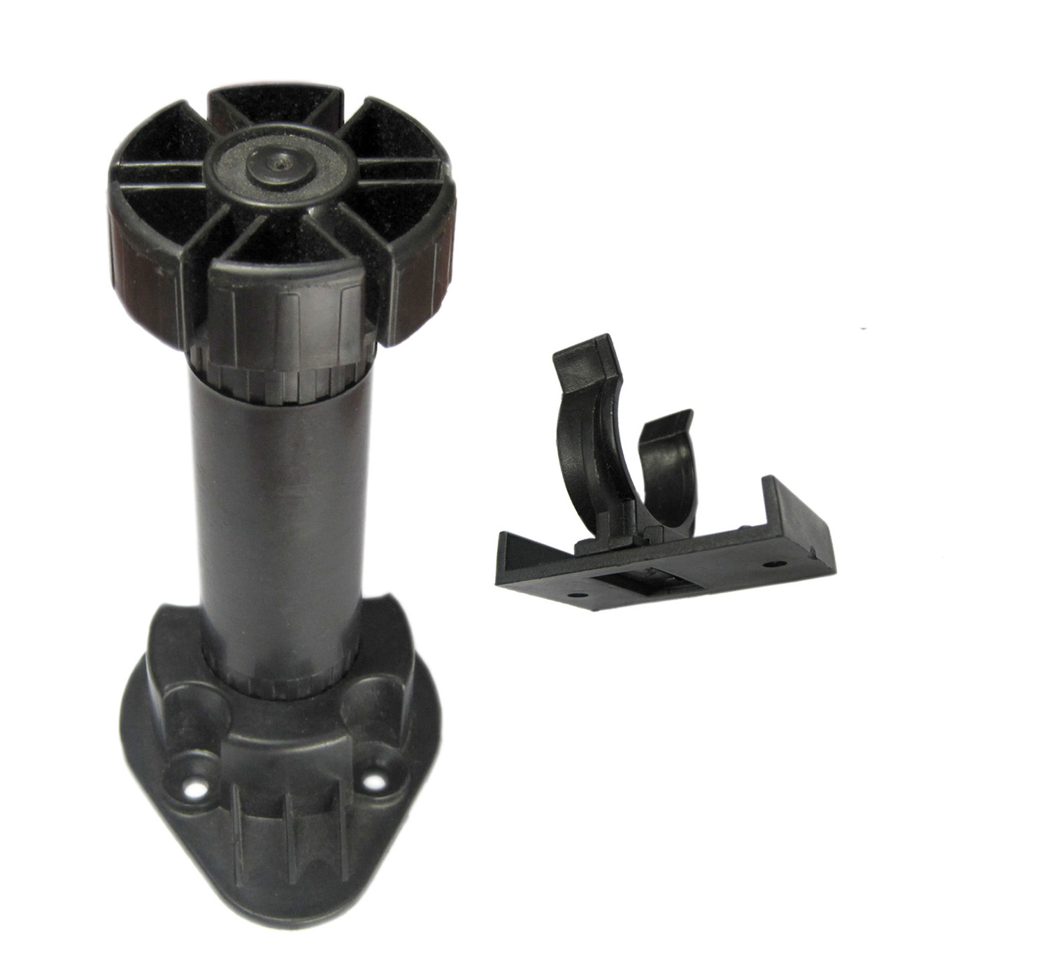 PVC ADJUSTABLE LEG 6 Inch WITH CLIP