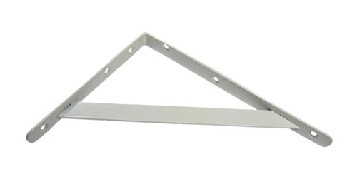 HEAVY SHELF BRACKET 11 In X16 In OFF WHITE