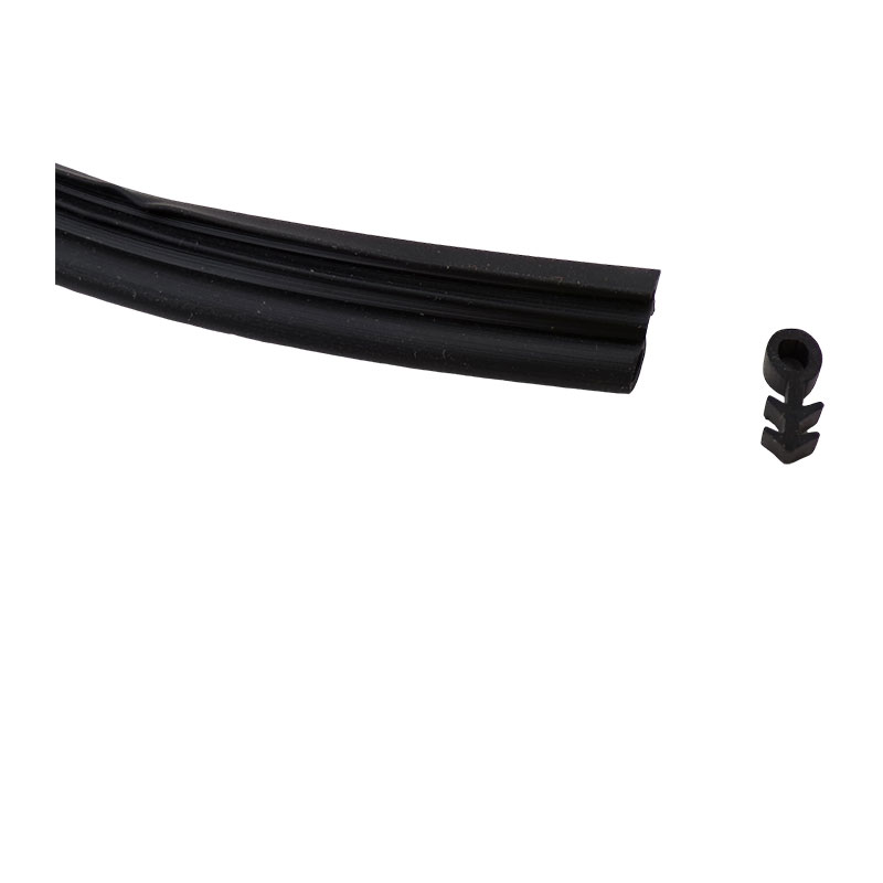 PVC SOFT DOOR SEAL ROUND BLACK 4MM 100MTR