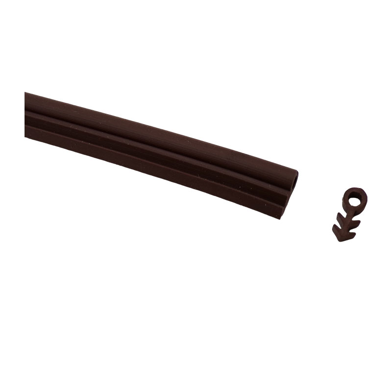 PVC SOFT DOOR SEAL ROUND BROWN 4MM 100MTR