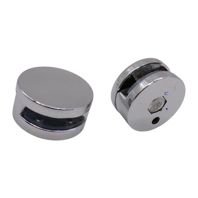 CHROME GLASS CLAMP ROUND