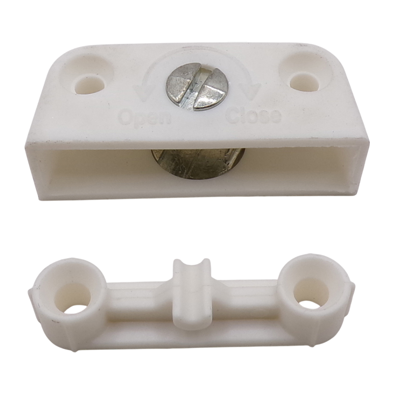 PVC HALF ROUND KD FITTING WHITE