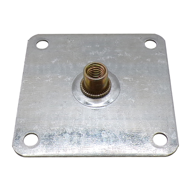 PLATE WITH INSERT NUT 70X70MM